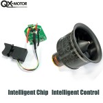 Original QX-MOTOR 50MM EDF 12 Blades Ducted Fan Motor QF2611 3300KV CW CCW With 1000W Control Board for Violent Fan Parts